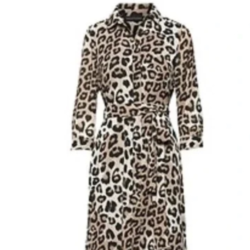 Banana Republic Leopard Print Maxi Shirtdress | NWT - Picture 3 of 7
